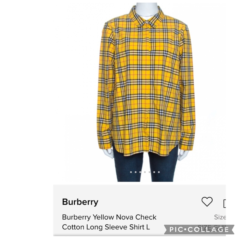 NOVA MEN’S PLAID BUTTON DOWN SHIRT YELLOW ORANGE BLACK CUFF DETAIL - Picture 6 of 6